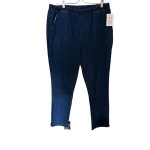 NEW  Blair Women's Stretch Denim Pull-On Pants / jeans denim Size 18 pkus size